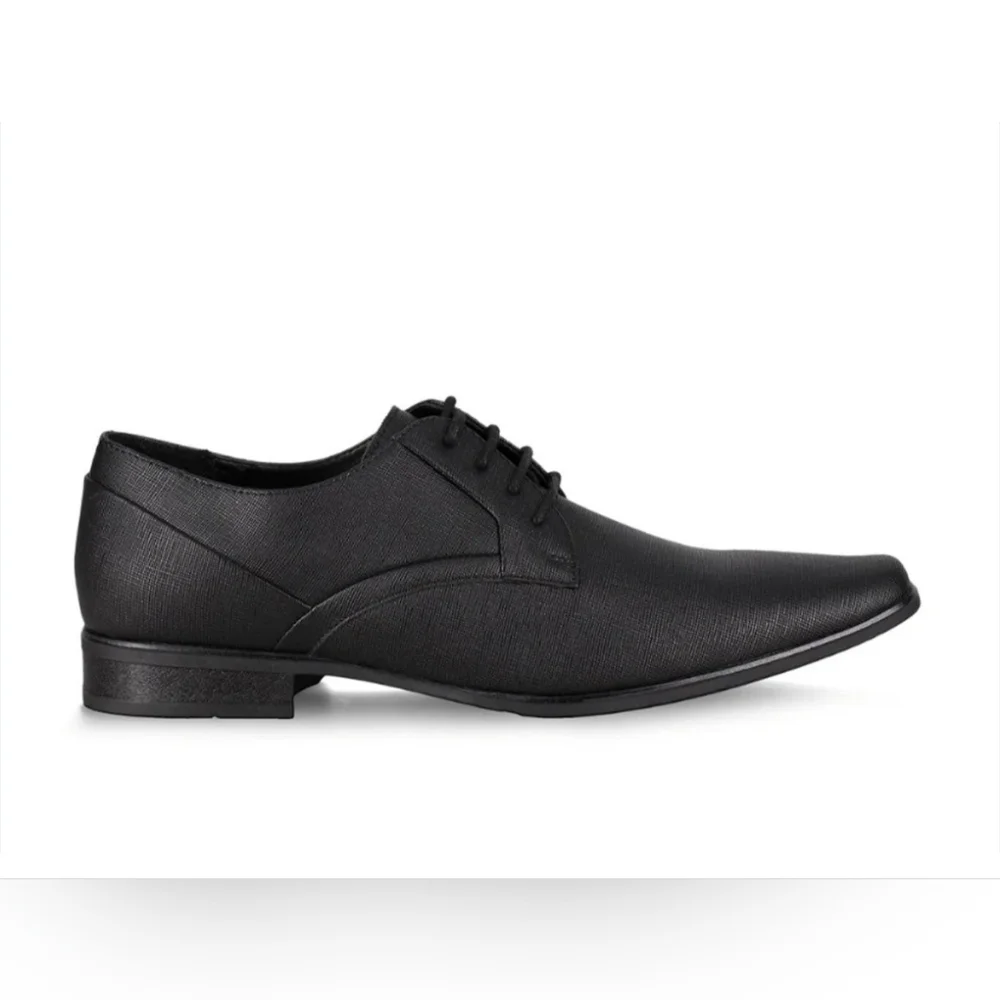 Calvin Klein Benton 2 Textured 7Black Oxford Shoes Mens Size 13